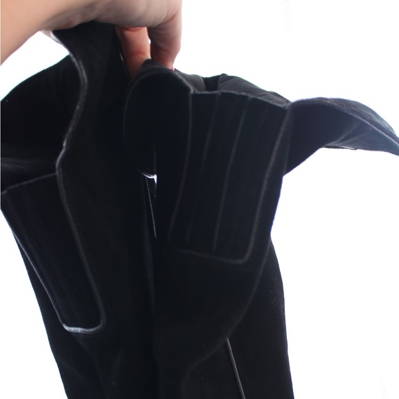 NEW MIA BLACK SUEDE KNEE HIGH BOOTS 9.5 - Picture 8 of 10